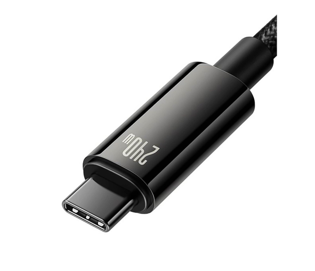 Baseus Kabel CAWJ040101 USB-C - USB-C 240W 480Mb/s 2m czarno-szary - 1502047 - zdjęcie 3